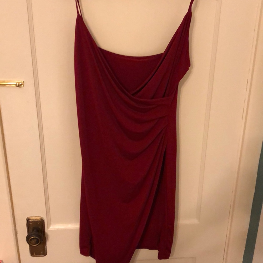 Zaful spaghetti strap mini dress with slit